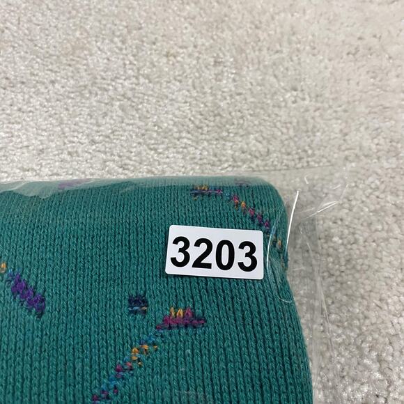 Vintage Golf Knit Sweater Mens M Pacific Coast Green Cotton Abstract 90s Preppy - Picture 7 of 7